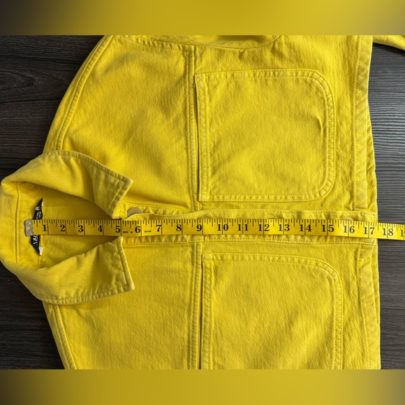 Zara Yellow Jean Jacket - Picture 8 of 10